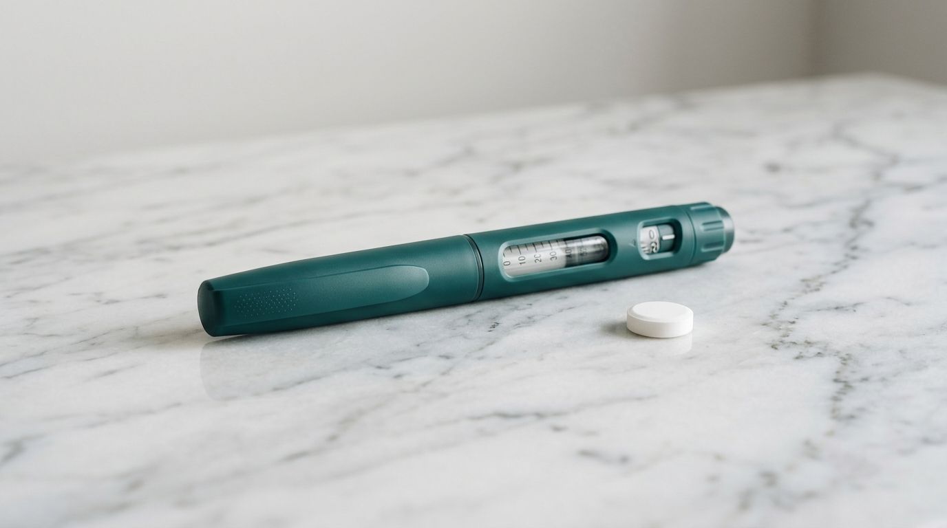 GLP-1 injection pen and oral pill medication options